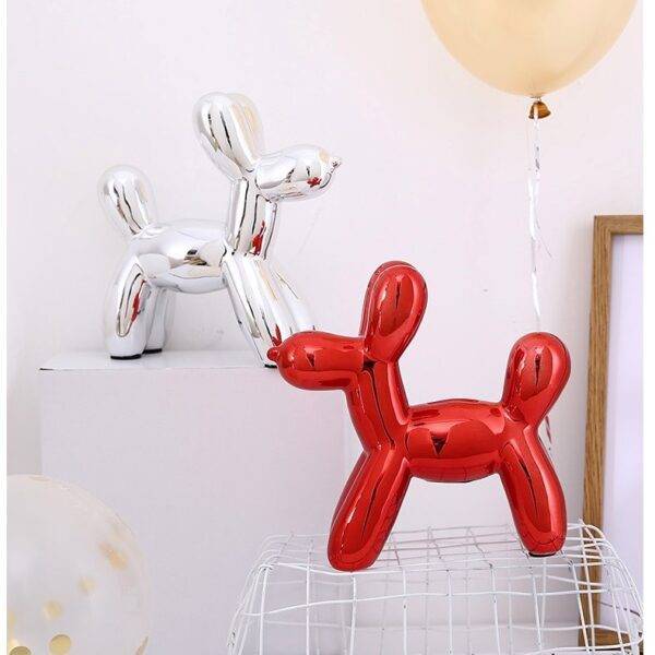 Tirelire chien en céramique style Jeff Koons Tirelire animaux Tirelire chien