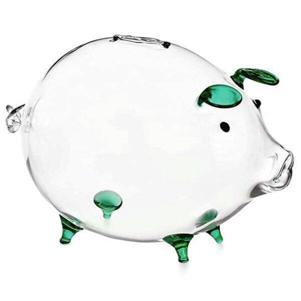 Tirelire cochon transparente en verre Tirelire cochon Tirelire animaux Tirelire transparente