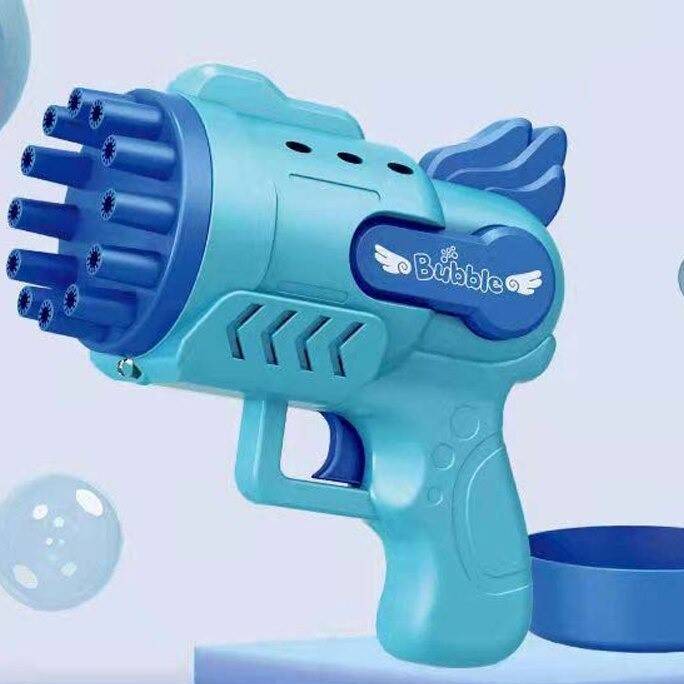 Pistolet à bulles multi-canons bleu Non classé